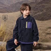 马骑顿 MQD秋季男大童休闲摇粒绒百搭外套