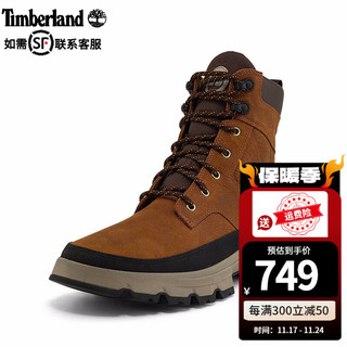 Timberland 男鞋休闲鞋户外徒步登山鞋防水皮革复古美式工装靴A285A A285AF13/铁锈色 43