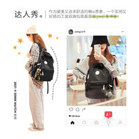 森马 Semir双肩包女初中生高中生背包大容量简约男生电脑包书包女大