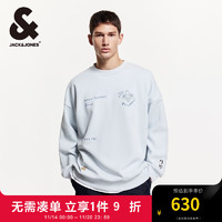 杰克琼斯 杰克·琼斯（JACK&JONES）秋季NBA联名雄鹿队舒适圆领时尚百搭长袖卫衣男款224333027 淡蓝色A41 常规 淡蓝色A41 165/88A/XS