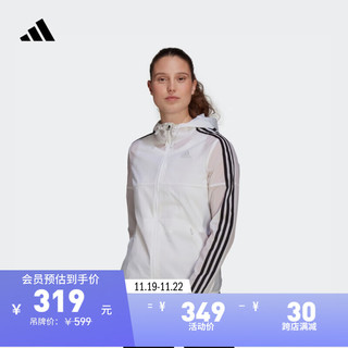 adidas 阿迪达斯 官网 adidas W WB 女装春秋运动型格夹克外套GQ0564 白 A/L(170/92A)