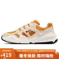 NIKE 耐克 休闲鞋男缓震透气TECH HERA运动鞋秋冬FJ9532-800灰橙44