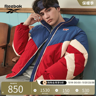 Reebok 锐步 男女同款经典美式复古宽松梭织羽绒夹克 23FRC281UGR2 A/M