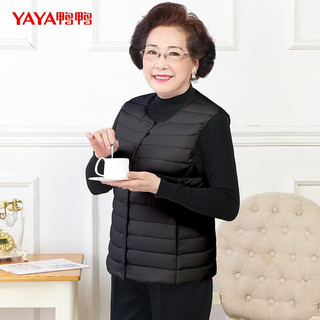 YAYA 鸭鸭羽绒服 中老年羽绒马甲 2024新款保暖背心