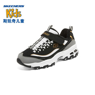 SKECHERS 斯凯奇 熊猫鞋2021冬季女童老爹鞋儿童运动鞋加绒鞋子302539L