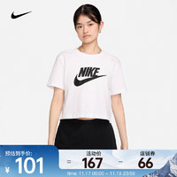 NIKE 耐克 女子短款T恤 SPORTSWEAR ESSENTIAL BV6176-100 M