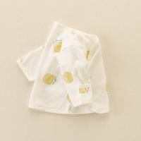 婴儿衣服0-6个月夏季爬服款新生儿纯棉男女宝宝家居哈衣上衣