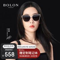 BOLON 暴龙 24年杨紫同款猫眼大框偏光太阳镜 C91-裸米色