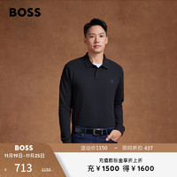 BOSS（服装） BOSS 男士经典徽章装饰长袖修身柔软舒适POLO衫 50507704