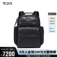 TUMI 途明 Alpha 3系列 男士皮革双肩包 09603578DL3 黑色