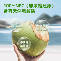 88VIP：COCOXIM 100%纯椰子水含天然电解质NFC椰青果汁饮料330ml*6瓶*2箱