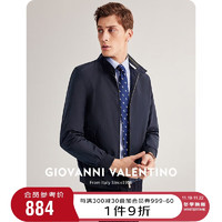 VALENTINO 华伦天奴 卓凡尼·华伦天奴（GIOVANNI VALENTINO）休闲男士立领夹克外套春秋款外衣男装百搭商务上衣 藏青 L