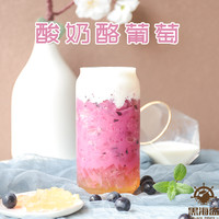 家宏其利 黑海盗酸奶粉奶茶店专用无需发酵粉自制家用酸奶汁水果捞甜品商用
