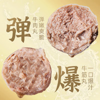 龙味福 牛肉丸潮汕  牛肉丸200g*5包+牛筋丸200g*5包