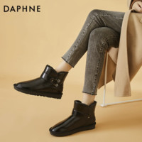 DAPHNE 达芙妮 女士时尚马丁靴 7519黑色加绒