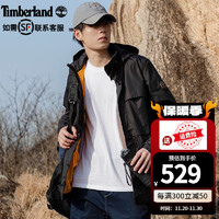 Timberland 外套男秋冬新款户外运动宽松保暖梭织防风连帽夹克 A62FH001黑色 S