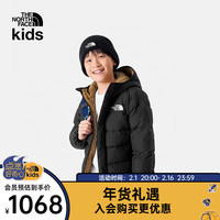 THE NORTH FACE北面童装 羽绒服男童户外保暖防泼水23冬82XX JK3/黑色 170cm XXL(170/84)