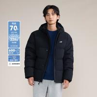 new balance NB官方24新款男款户外保暖短款连帽羽绒服AMJ43351