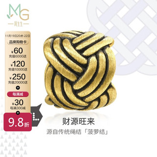 Chow Sang Sang 周生生 MINTYGREEN Charme系列 92301C 菠萝结足金转运珠 1g