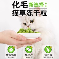 雅礼颂 冻干猫草粒猫咪零食美毛化毛排毛磨牙洁齿猫草块猫薄荷饼干猫草片