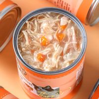 DUDUPET 宠嘟嘟 鸡肉丝猫罐头375g浓汤白肉零食补水成幼猫增肥猫咪湿粮主食 375g 2罐 * 375克鸡丝鲜蔬汤罐