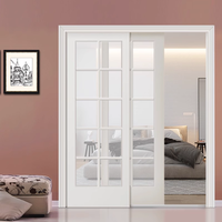 坂田尚居 实木推拉门实木复合烤漆门定制木门厨房阳台玻璃木门卧室隔断门