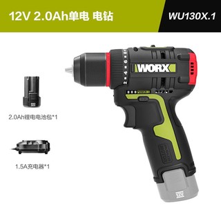 移动端、京东百亿补贴：WORX 威克士 12V无刷手电钻WU130X.1（单电）锂电池电动螺丝刀手枪钻电动工具