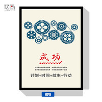 忆画 企业文化墙挂画办公室装饰画壁画公司励志标语定制办公室会议室走廊大厅字画 成功B款单幅价格 53