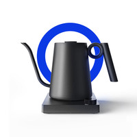 XIONG&YANG 熊与杨 智能控温不锈钢手冲咖啡壶 细口壶 黑色