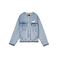 Levi's 李维斯 女士破洞牛仔外套001C2-0000 蓝色 L