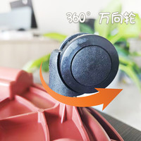 卉馨园艺槽型可移动花盆托盘带轮底座加厚塑料防烂根 花盆托盘儿