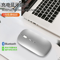 Techfish 科技鱼 KEJIYU） 苹果无线ipad蓝牙鼠标高灵敏适用于华为谷歌安卓平板电脑手机可充电通用 无线鼠标沉稳灰--支持ios13 其他平板型号