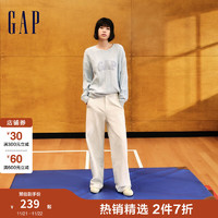 Gap 盖璞 女装2024初秋水洗多色宽松直筒牛仔裤休闲百搭长裤640991 米白色 165/66A(27) 亚洲尺码