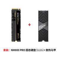 Lexar 雷克沙 NM800PRO SSD固态硬盘2T1T512G PCIe4.0四通道 M.2 NVME 协议硬盘台式机笔记本黑神话悟空装机升级 512G 高速7500MB/s+马甲版 电竞游戏 以