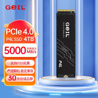 GeIL 金邦 P4L（pro）  M.2 SSD固态硬盘PCIE4.0 高速（NVME协议）适用于台式机笔记本PS5 P4L  4T 5000MB/S 官方标配