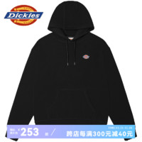 Dickies 帝客 卫衣 经典LOGO连帽男士卫衣休闲上衣DK010945 黑色 S