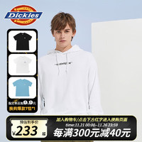 Dickies 帝客 卫衣男 男女同款情侣连帽简约外套 休闲时尚外套10560 白色 XS