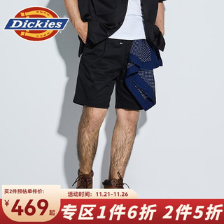 Dickies 帝客 x WACKOMARIA短裤 男女同款短裤DK009149 黑色 0XL