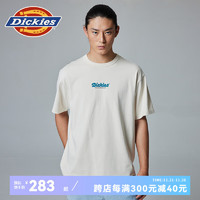 Dickies 帝客 T恤男 植绒印花重磅棉短袖T恤 休闲百搭短袖T恤 DK0A87FG Y 浅沙灰 S