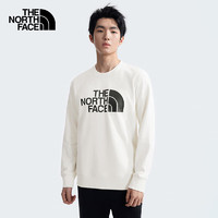 THE NORTH FACE 北面 针织卫衣男户外休闲印花套头衫8AT7 米白色/QLI XL