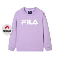 FILA 斐乐 儿童（105-165）卫衣女童冬季宽松圆领针织套头衫