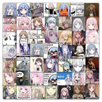 浔雅轩 126张mygo贴纸bangdream搞笑可爱表情包动漫卡通二次元小卡片孤独摇滚轻音少女初音未来电吉他粘贴贴画手机