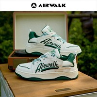 AIRWALK 2024秋季新款美式刺绣板鞋美式休闲滑板鞋百搭撞色面包鞋