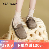 YEARCON 意尔康 女鞋 冬季保暖休闲棉鞋 26311W