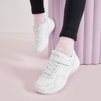 百亿补贴：SKECHERS 斯凯奇 运动鞋四季女中大童魔术贴经典百搭女休闲鞋小白鞋302604L