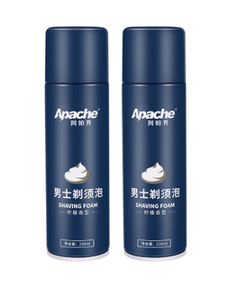 88VIP：Apache 阿帕齐 剃须泡沫柠檬香型刮胡泡剃须泡剃须啫喱膏230ml*2瓶