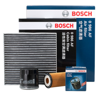 BOSCH 博世 滤清器/滤芯器/适用雪佛兰别克套装 新君越30H新君威30H 迈锐宝XL（1.8L） （三滤 机油滤芯+空气滤芯+空调滤芯）