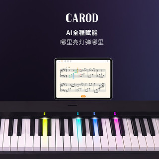 CAROD 卡罗德 H2系列 电钢琴 88键力度 黑色 主体+琴包+延音踏板+官方标配