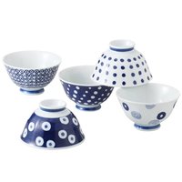 移动专享、移动端：西海陶器 米饭碗 瓷质 5件套 日式 可用洗碗机清洗 可用微波炉加热