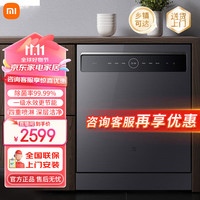 Xiaomi小米（MI）洗碗机嵌入式 台式 自动开关门热风烘干 智能洗 节能省电 高温除菌 UV超薄存储 小爱语音智能操控 小米智能独嵌两用洗碗机15套S1